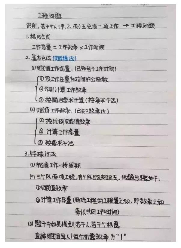 行測公式記不??？學(xué)霸幾張筆記就搞定了！